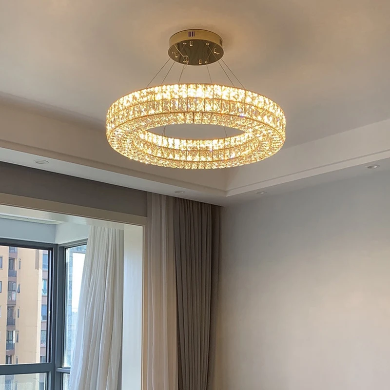 Luxury Style One Ring Crystal Chandelier