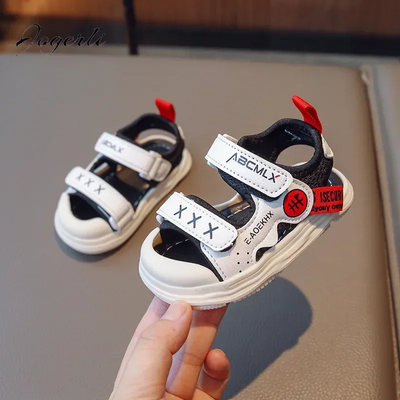 Kids Boys Sandals Summer New Children's Soft-soled Non-slip Beach Girl Shoes Toddler Baby Casual Sports Shoes Slipper Size 16-26