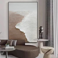 ภาพวาดสีน้ำมันสไตล์นอร์ดิกบนผ้าใบ, ภาพศิลปะตกแต่งผนังลายวิวทะเลแบบนามธรรม, โปสเตอร์ตกแต่งบ้านสำหรับห้องนั่งเล่น สำนักงาน และบ้าน 3