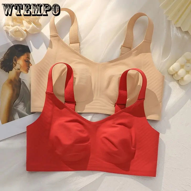 

Underwear Traceless Warm Vest Thin Style No Underwire Bra Warm Autumn and Winter Drop Shipping