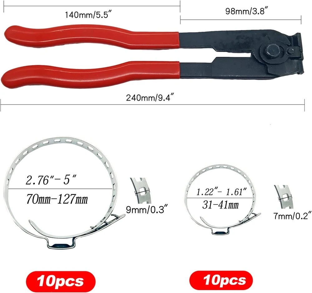 CV Joint Axle Boot Clamp Pliers Tool Universal Adjustable Drive Shaft Crimp Bands For Most Car Auto ATV UTV Polaris Sportsman