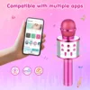 Children's karaoke microphone, girl's Bluetooth microphone, birthday gift for girls and boys 4, 6, 8 10 year old children's toys 4