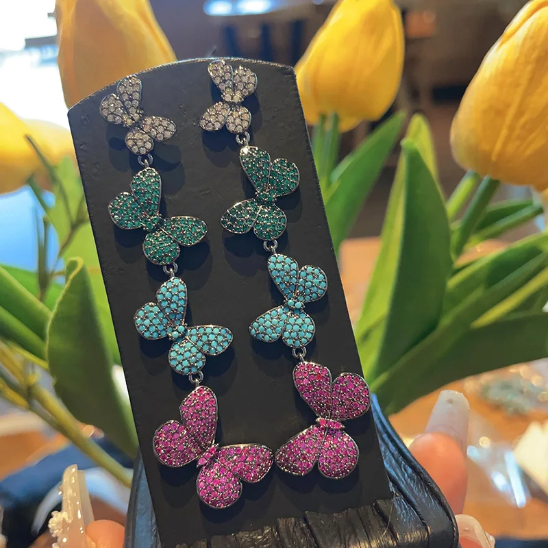 Bilincolor Pianpian Flying Butterfly Earrings