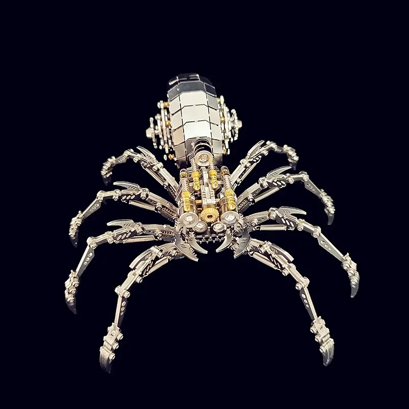 3D Puzzle Animal Spider King Model Metal Scorpion Jigsaw DIY Assemble Toys Mechanical Assembly Kits Toy Children Adults Gifts 3