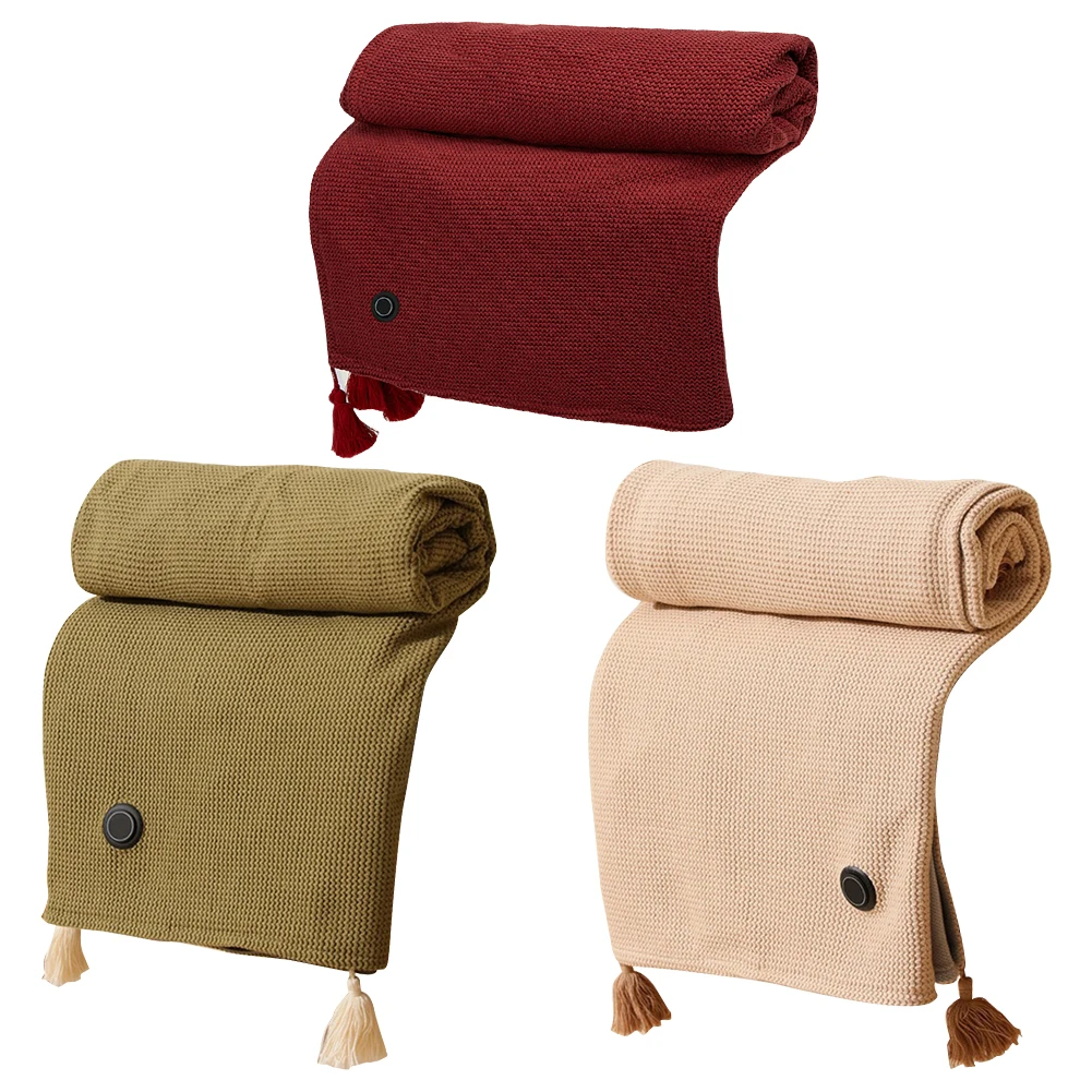 Wearable Heating Electric Blanket Shawl 3 Heating Levels Heated Shawl Portable Body Warmer Blanket