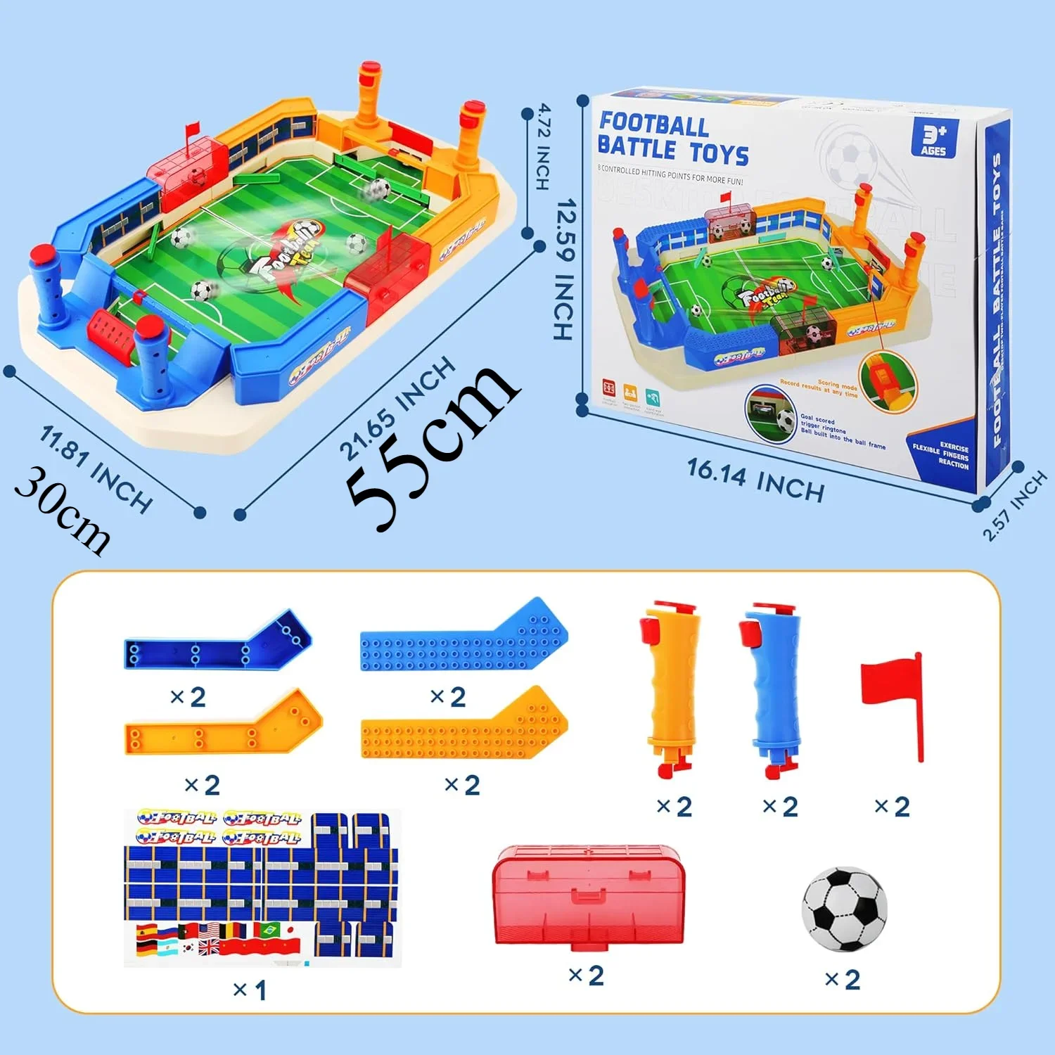 Mini Foosball Table Games for Kids 2024 Fun Tabletop Football Soccer Pinball Game Educational Toy for Indoor Game Family Party 2
