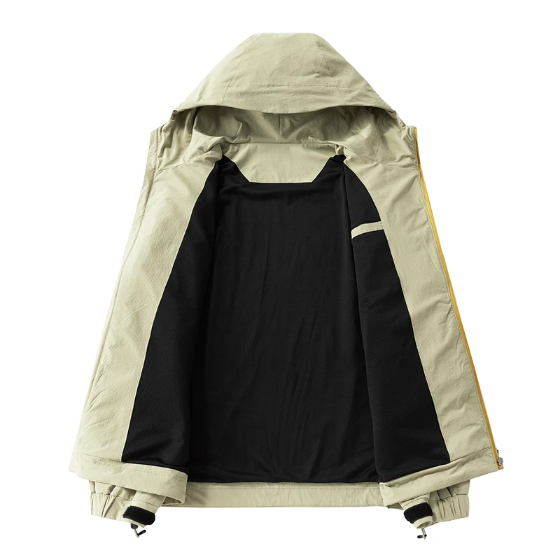 CHRLCK Men's Hiking Jacket Waterproof Windproof Windbreaker Women Outdoor Camping Trekking Fishing Jacket Fashion Coats Unsiex