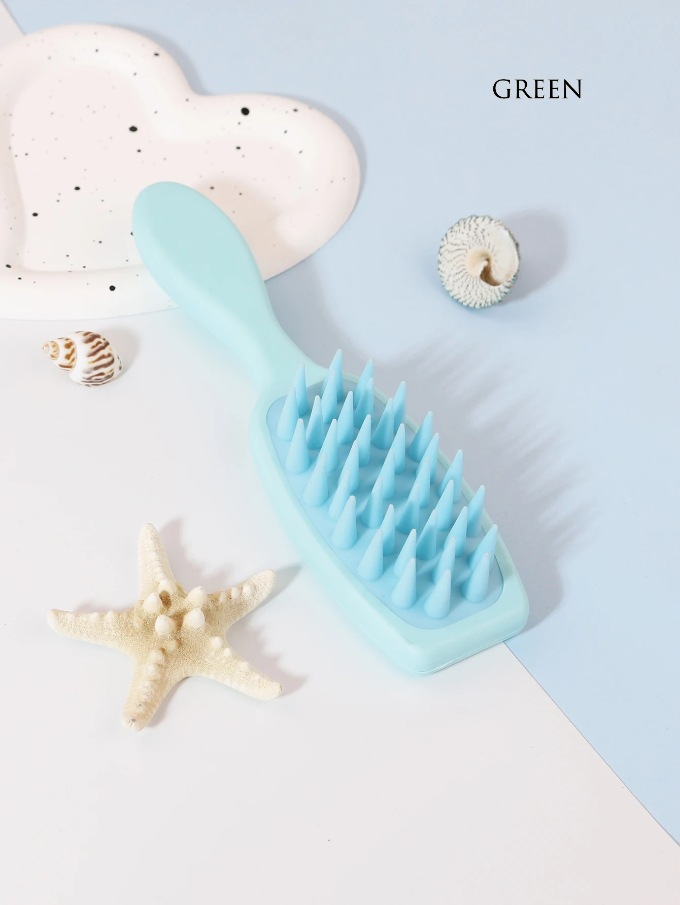 1PCS long handled shampoo brush, silicone scalp massage comb, shampoo brush head massager 6