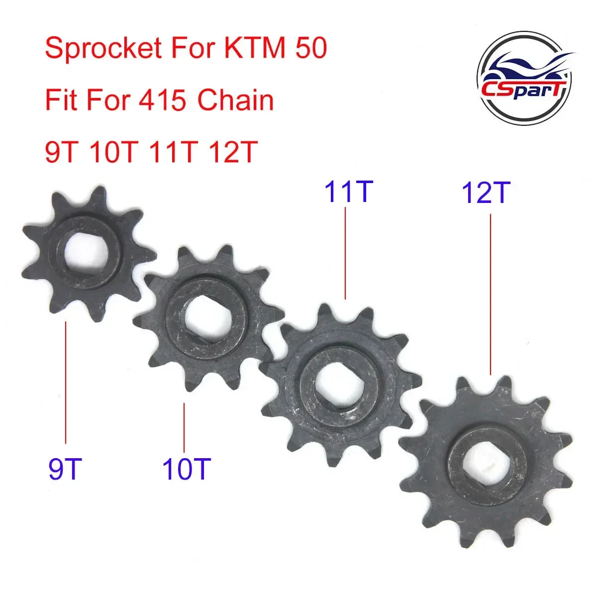 9 10 11 12 Tooth 9T 10T 11T 12T 415 420 Front Sprocket For KTM50 SX 50 LC Pro-Senior Bj 2002-2005 Mini Moto Dirt Pit Bike Parts engine sprocket