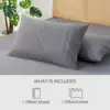 Cozy Bliss Cooling Fitted Sheet Queen Size with 2 Pillowcases,Breathable Sheet Set for Hot Sleeper and Night Sweats 5