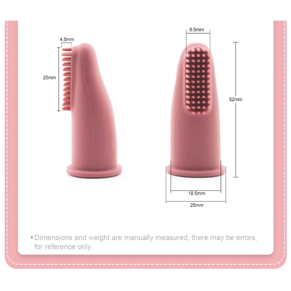 Baby Oral Care Finger Toothbrush Soft Silicone Teething Toy Gum Cleaning Brush Infant Dental Health Supplies Newborn And Toddler - 6