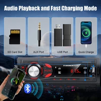 PHONEPACE Bluetooth Car Stereo 4x15W Car Audio FM Radio MP3 Player USB/SD/AUX Hands Free Calling with Wireless Remote Control - Image 2