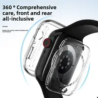 Boîtier entièrement étanche 360, Protection en verre trempé pour Apple Watch 46mm 45mm 44mm 41mm 40mm 42mm IWatch série 11 10 9 8 7 SE 3 4