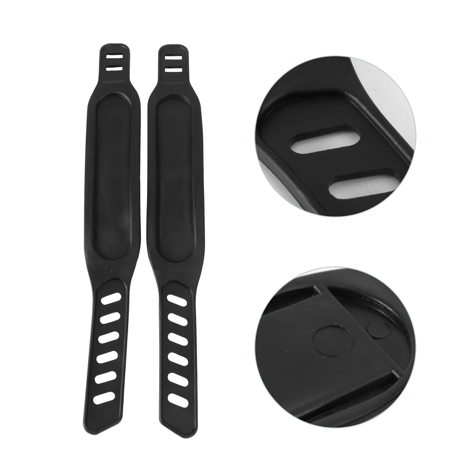 

4pcs Bike Pedal Straps Pedal Toe Clips Straps Adjustable Pedal Straps for Universal Exercise Bike Gym Cycle Pedals Accessories