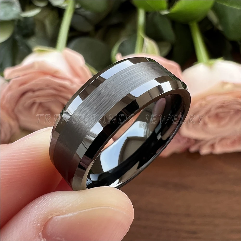 Anillos Hombre Anillo Para Hombre Tungsteno MercadoLibre Anillo - Main Image