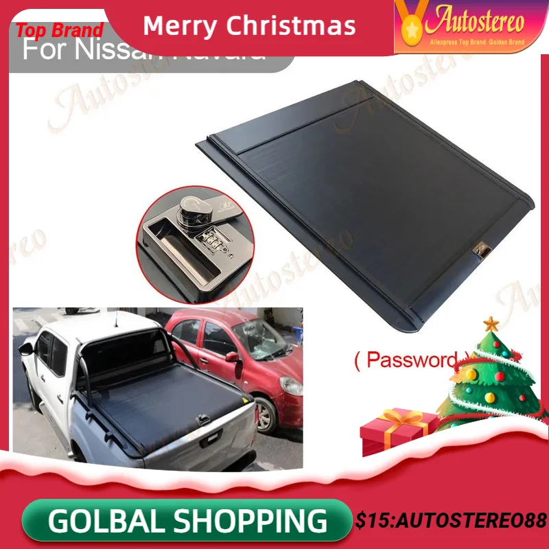 

Pickup Rear Tail Cover For Nissan NP300 Navara Car Tailgate Waterproof Truck Electric Roller Accessories Cover Bucket