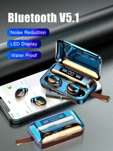  F9 Bluetooth Wireless Headphones IPX7 Waterproof Ear Hooks Bluetooth Earphones Noise Reduction Earbuds HiFi Stereo headsets New 