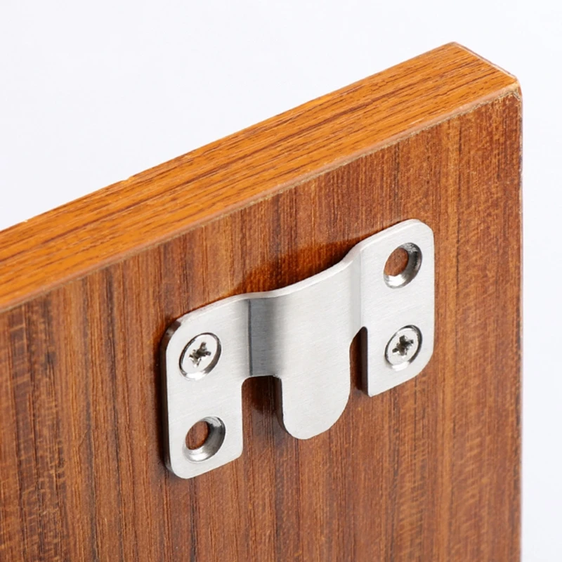 Stainless Steel Heavy Duty Photo Frame Hook Flush Mount Bracket Picture Hold