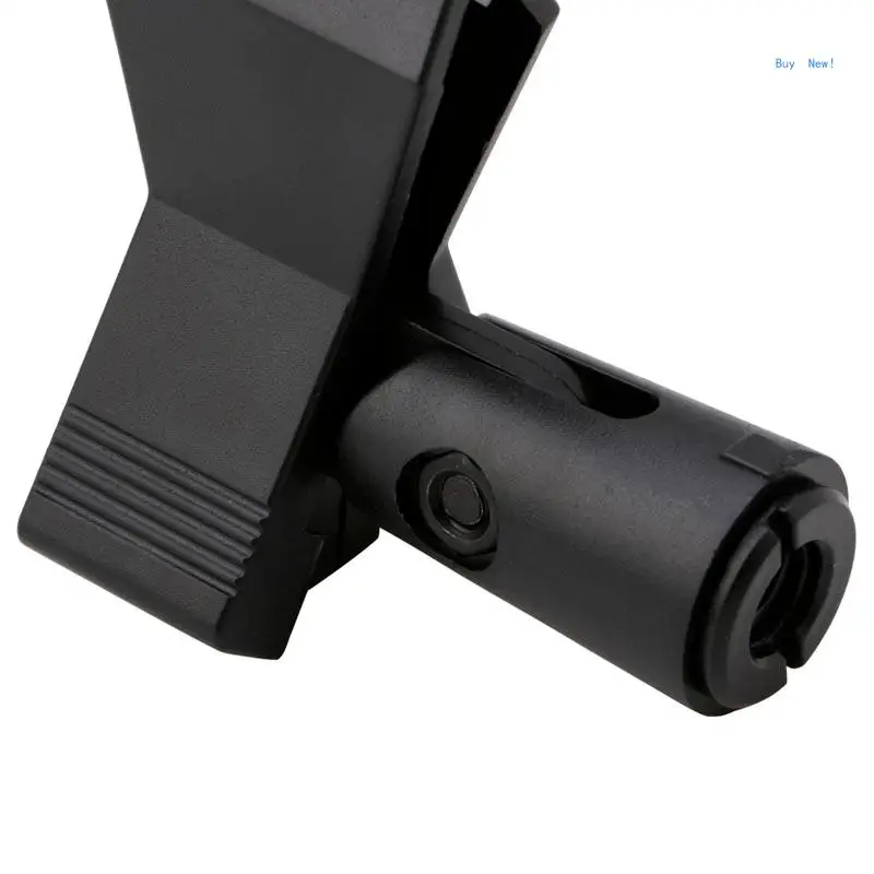 

Flexible Microphone Mic Stand Accessory Plastic Clamp Clip Holder Mount Black