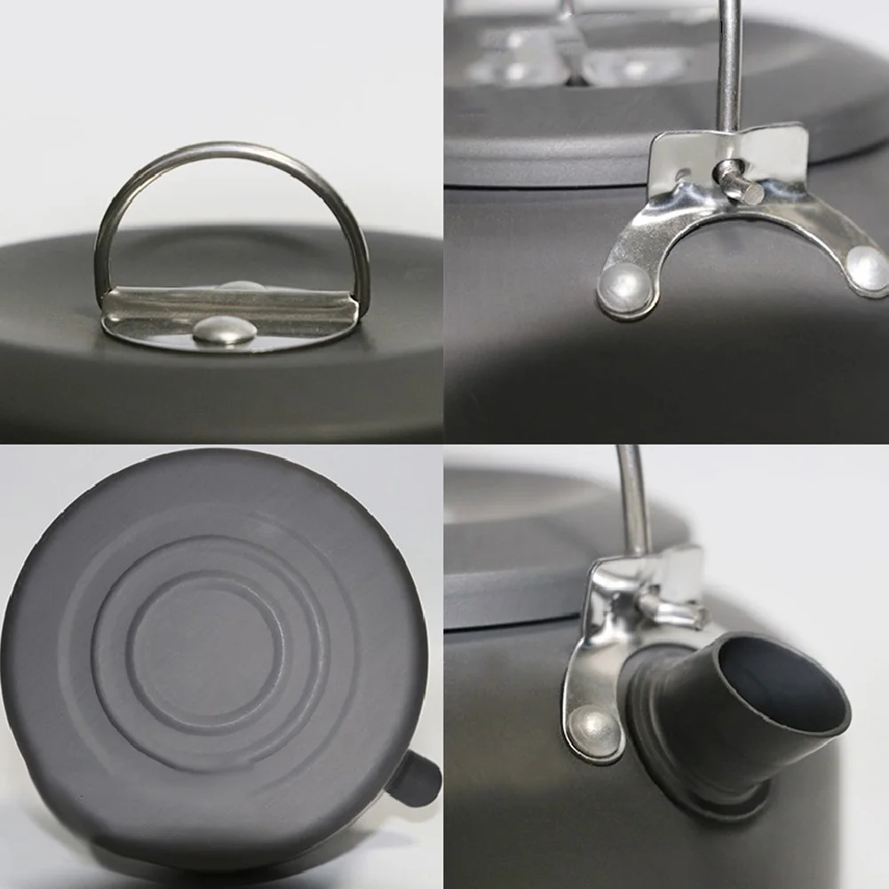 

Кофейник для кемпинга, походный чайник для пикника, алюминиевый Противоскользящий легкий и точный