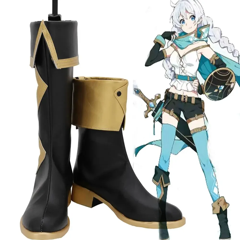 

Honkai impact 3rd Kiana Kaslana Cosplay Boots Black Customized Shoes for Unisex Halloween Comic-con Costume Accessories
