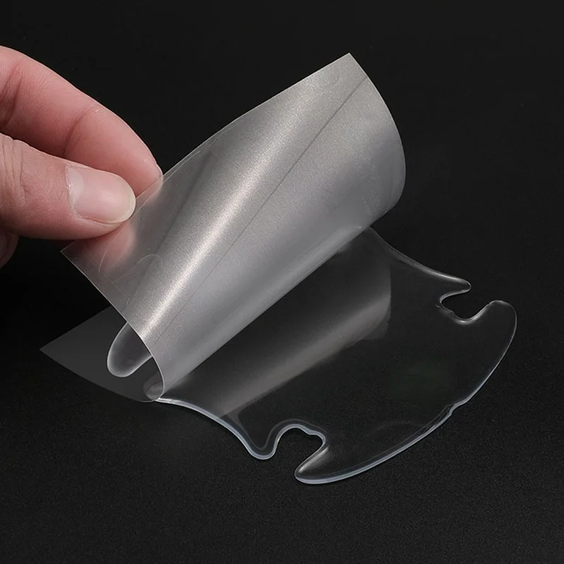 Car Door Handle Bowl Scratch Protective Invisible Transparent Stickers Silicon Rearview Mirror Anti-collision Protection Strip