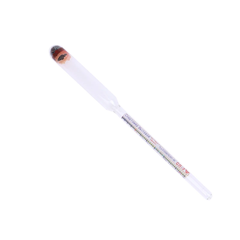 U50 1pc Household Alcohol Meter 0-96 Distillation Alcohol Machine Fermentation Brew Hydrometer Tester For Product, Alcohol Meter