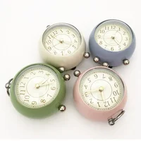 Mini Alarm Clock Vintage Stylish Vintage Alarm Clock Silent And Night Light Bedroom Bedside Decor Table Desktop For Kids Student 1