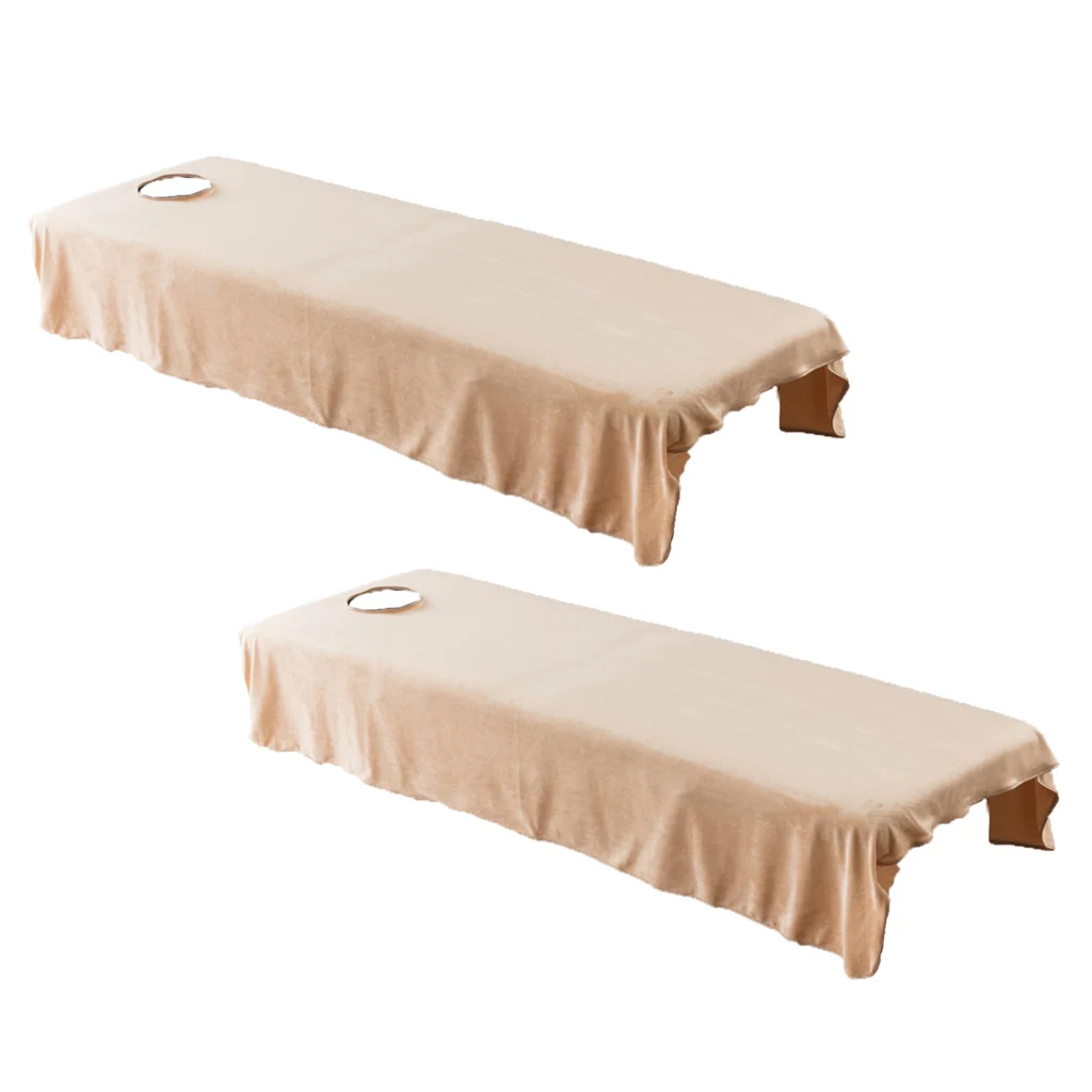 

2 Pieces Massage Table Sheets Cosmetic Bed Cover 120x190cm