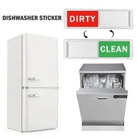 Dishwasher Clean and Dirty Magnet Sign Dishwasher Magnetic Indicator Sign Slide Shutter Magnets for Dish Washer Kitchen Supplies 5