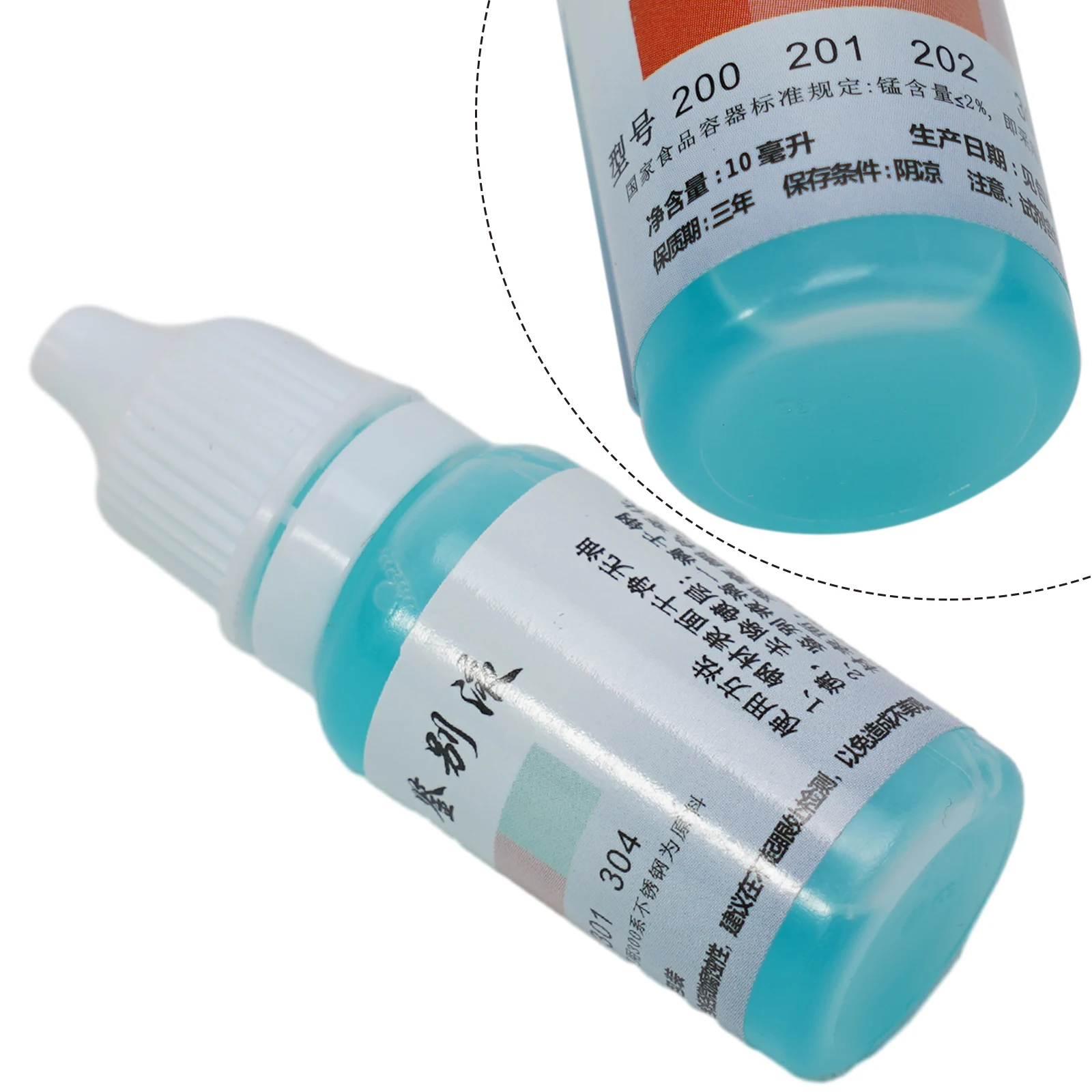 1pc 12ml Manganese Detection Analysis Reagents For Identifying Manganese Drugs In 304 Stainless Steel Testing Solution