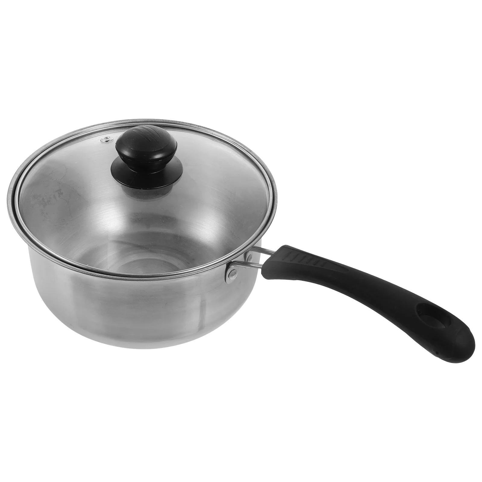 

Single Handle Small Milk Pot Chocolates Soup Sauce Pan Cooking Stainless Steel Baby