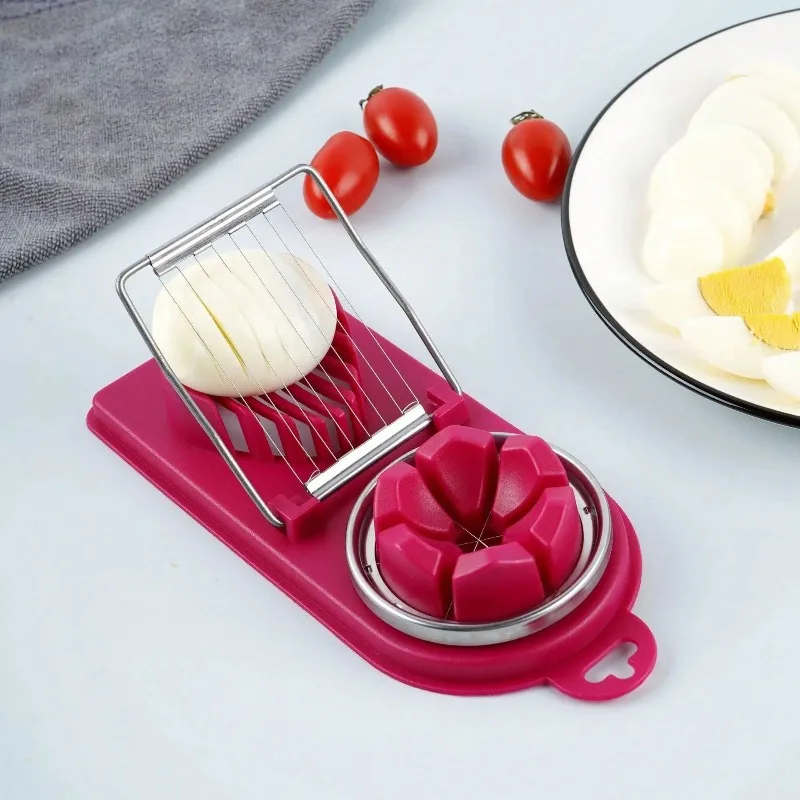 Multi Functional Egg Slicer 2-in-1 Stainless Steel Knife Used for Hanging High-quality Kitchen Accessories Separation Artifact