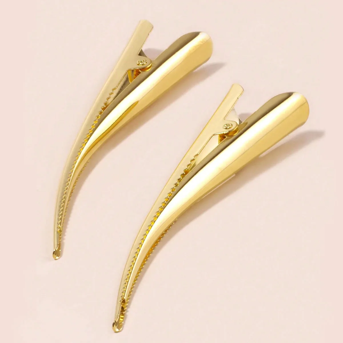 Elegant Metal Hair Clips - Stylish Salon Hairdressing Accessories