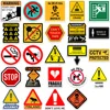 50PCS Warning Stickers Danger Banning Skateboard Fridge Guitar Laptop Motorcycle Travel Classic Toy Cool Decals Sticker 4