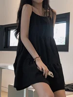 plus Size 300 Pou Summer Casual Belted Strap Dr Bla ort Skirt Korean Sle Loose Fit Commute Wind A-Line Skirt