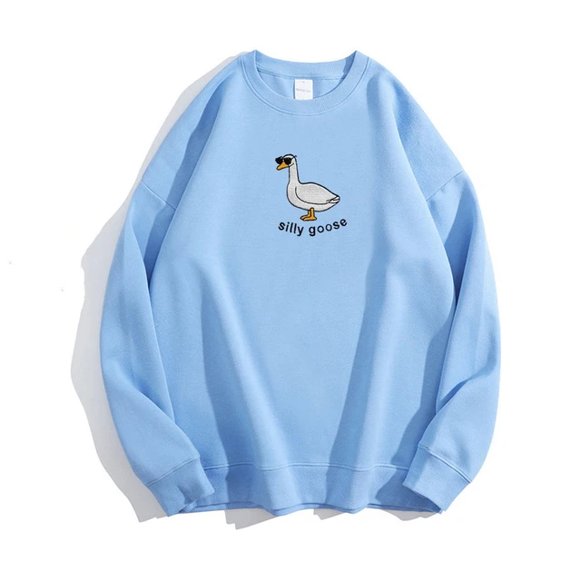  Embroidered Silly Unisex Tee, Embroidered Goose