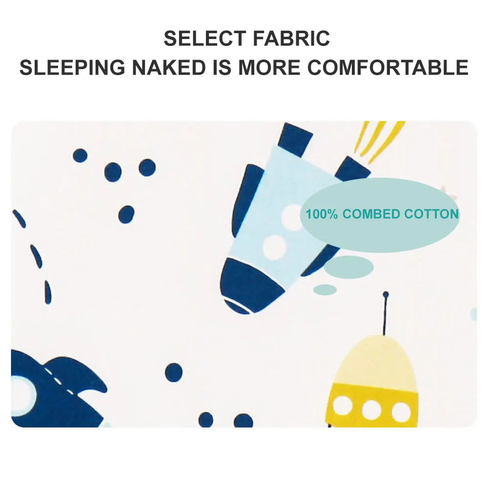 Round neckline detail of sleepsack