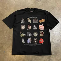 American Sle Retro ort Sve T-irt ex Cotton Summer Faion Casual Wear without Tag Suitable for Men And Women