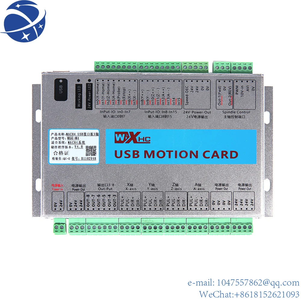 

YunYiManufacturer xhc axis CNC controller USB interface mk4-m4 Mach4 Breakout Board usb cnc motion control card Brushless ele