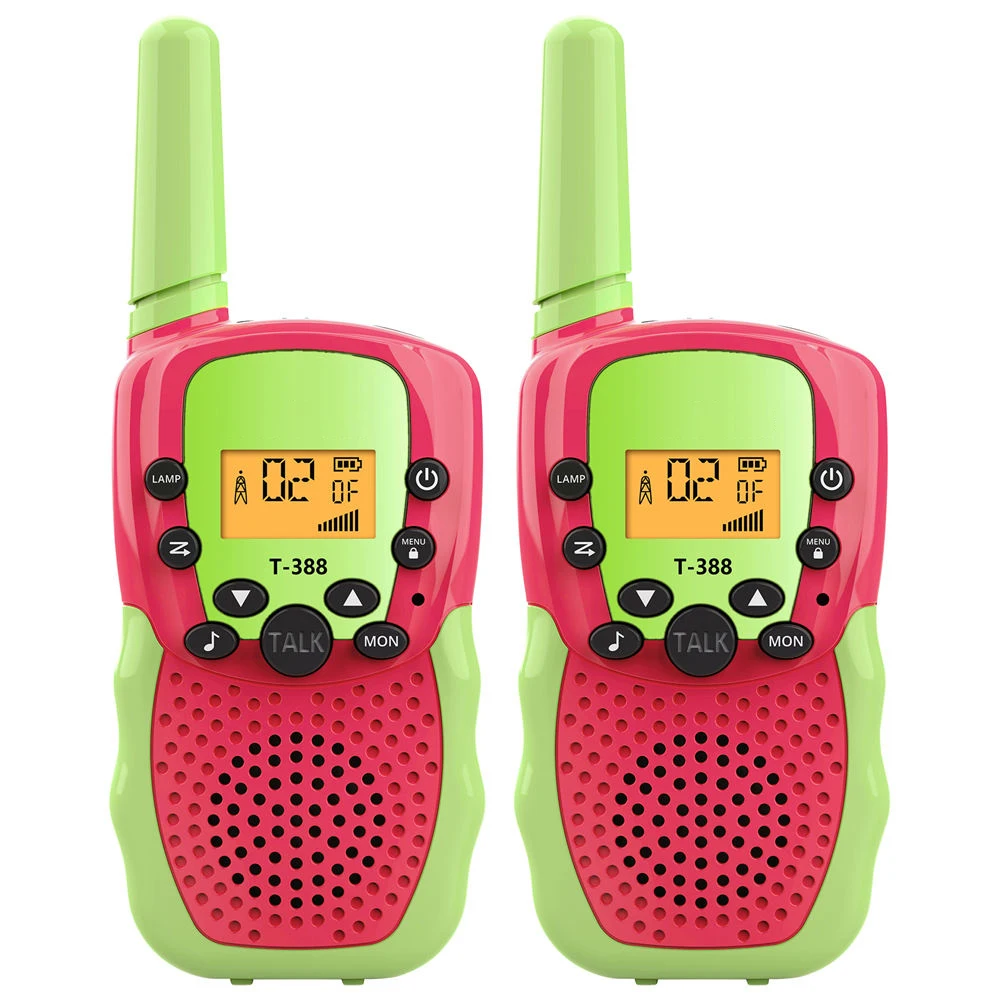 Kid's Walkie Talkie AA Battery Wireless Intercom Two Way Communication Handheld Transceiver 22 Channels LCD Flashlight for Gift - 3
