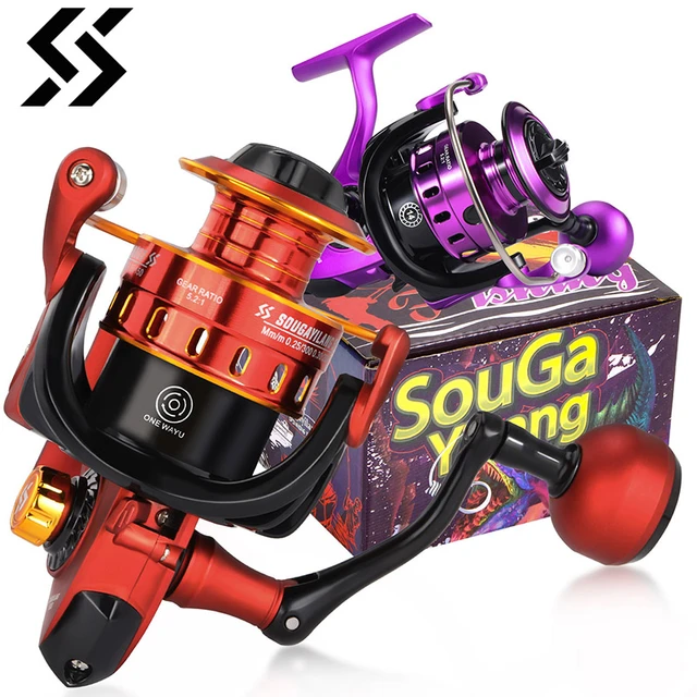 Sougayilang 1000-5000 Spinning Fishing Reel 5.2:1 High speed ratio Fishing  Reel 10KG Max Drag Fishing Tackle for Carp Fishing - AliExpress