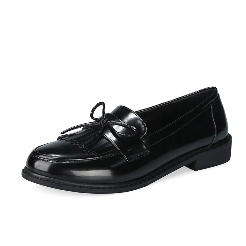

Women's single shoes in spring and summer Leather women's Lefu shoes Flat 2022 new women's shoes