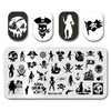 Nail Art Stamp Plate MouTeen-228 Building Landscape Nail Stamping Plates Manicure Set For Nail Art Stamper 5