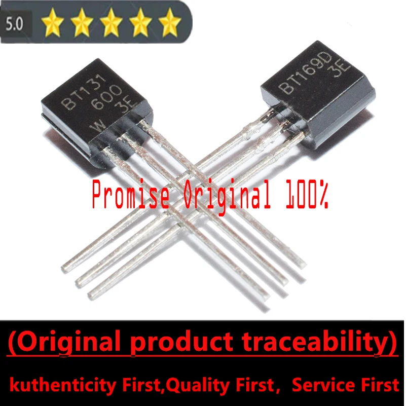 

Promise to Original 100% Bidirectional Thyristor BT131-600 BT169D Batch Starting from 0.065 RMB 1A600V TO-92 Thyristors