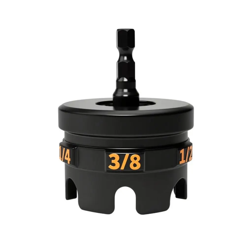 High-Hardness Nut Drill Bit Socket Wrench 1/2 1/4 3/8 Rapid Change Mechanism Nut Zipper Drill Attachment anti slip