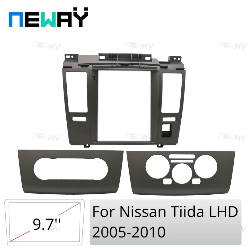 

Автомобильный радиоприемник Fascia Для Nissan Tiida LHD 2005-2010 Панель Авто Отделка стерео рамка для приборной панели
