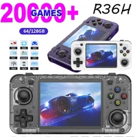 R36H Ретро портативная игровая консоль оригинальная система Arkos 3,5-дюймовый IPS-экран портативный карманный видеоплеер 64G 128G