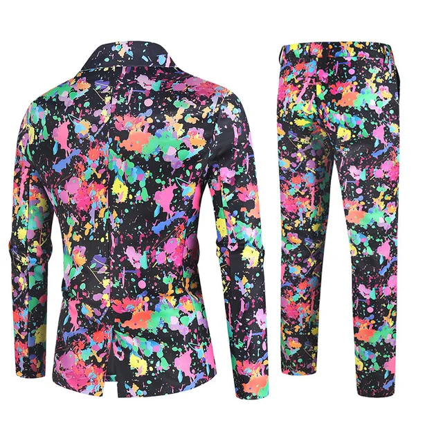 Christmas Suits Kahbin Christmas Suit For Men, Holiday Ugly Purple