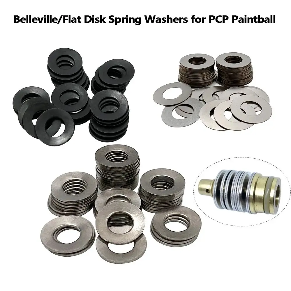 Belleville Disk Flat Spring прокладка-разделитель, стиральные машины od16 мм X ID 8,2 мм, толщина 0,9 мм, 0,1/0,2/0,3 мм, черный, серебристый, 12 шт.